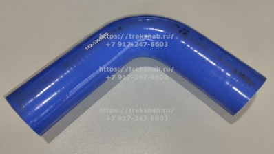 Патрубок силиконовый радиатора верхний D-54 142-1303010 (синий)