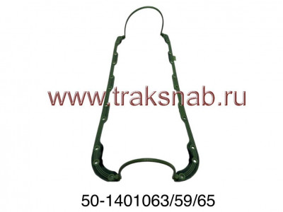 Прокладка масляного картера Д-240/245 с РА каркасом силик. зеленая/синяя цельная 50-1401063/59/65